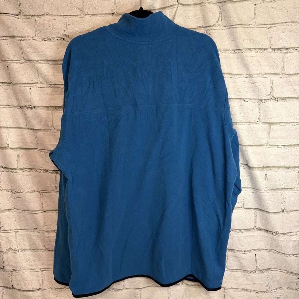 The North Face Sweater Mens Large Blue Fleece TKA Glacier Snap Neck Pullover XXL